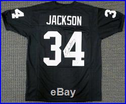 Oakland Raiders Bo Jackson Autographed Signed Black Jersey Beckett 125136