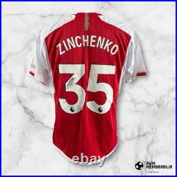 Oleksandr Zinchenko signed shirt, obtained in person