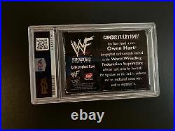 Owen Hart Signed Autograph Insert Card Topps WWF WWE Wrestling Auto PSA/DNA