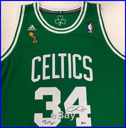 PAUL PIERCE Finals MVP Signed 2008 Celtics Swingman Jersey Beckett BAS COA