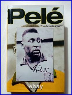 PELE Signed Vintage Postcard Size photo Collected In PERSON By Myself. Fabulous