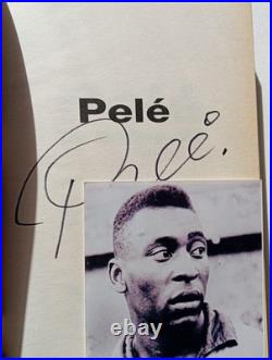 PELE Signed Vintage Postcard Size photo Collected In PERSON By Myself. Fabulous