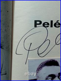 PELE Signed Vintage Postcard Size photo Collected In PERSON By Myself. Fabulous