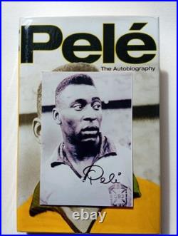 PELE Signed Vintage Postcard Size photo Collected In PERSON By Myself. Fabulous
