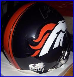 PEYTON MANNING signed DENVER BRONCOS Mini Helmet