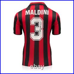 Paolo Maldini Signed 1988 AC Milan Home Football Shirt