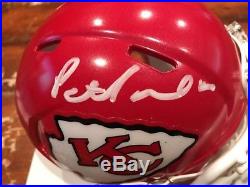 Patrick Pat Mahomes Signed Kansas City Chiefs Speed Mini Helmet Witness JSA