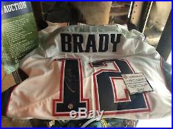 Patriots Tom Brady Authentic Signed Autographed Football Jersey Global Coa