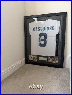 Paul Gascoigne England Shirt Framed With Signature No COA