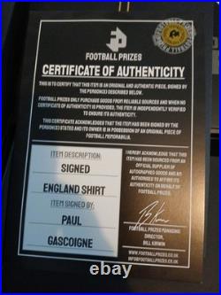 Paul Gascoigne Euro 96 Shirt Signed with COA