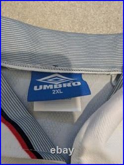 Paul Gascoigne Signed England Football Shirt Retro Euro 96