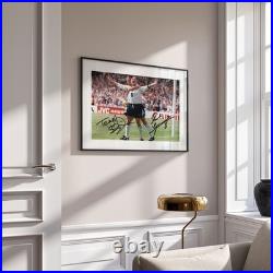 Paul Gascoigne & Teddy Sheringham Signed England Photo England Autograph COA