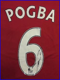 Paul Pogba Personally Signed Shirt, 16-17, Manchester United, France, Proof, 2