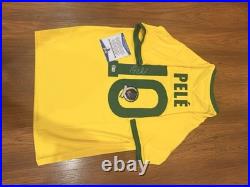 Pelé Signed Brazil National Team Soccer Jersey Original BAS COA