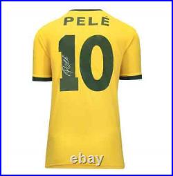 Pele Signed Brazil Shirt, Number 10 Autograph Jersey