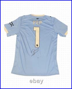 Pep Guardiola 25/26 Manchester City Home Shirt Signed With Exact Proof
