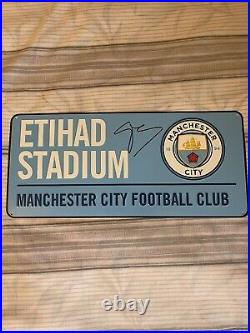 Pep Guardiola Signed StreetSign? Comes With Proof