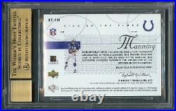 Peyton Manning 2002 Upper Deck Sp Authentic Sign Of The Times Auto Sp Bgs 9.5/10