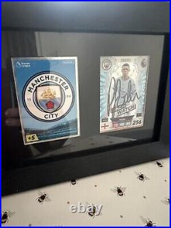 Phil Foden Signed Framed Display Manchester City COA