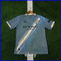 Phil Foden Signed Manchester City Football Shirt Beckett Authenticated