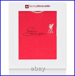 Phil Thompson Signed Liverpool Shirt Shankly Tee Gift Box Autograph
