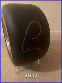Pirelli F1 Tyre Wind Tunnel Test Wheel Signed Lewis Hamilton Soft Compound
