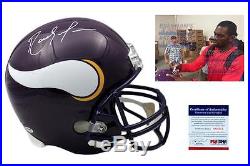 RANDY MOSS Signed Minnesota Vikings Helmet PSA/DNA Autographed with PHOTO