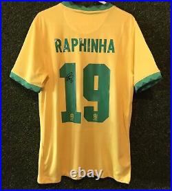 RAPHINHA signed Brazil? Shirt Comes With a COA