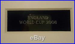 RARE England shirt signed by Beckham Rooney Gerrard Lampard Owen Campbell etc