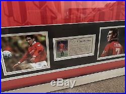 RARE- Eric Cantona Man Utd Signed 92/93 Laces Jersey In Frame