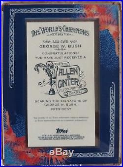 RARE! Topps 2011 Allen Ginter's GEORGE W. BUSH Limited SP Auto autograph Signed