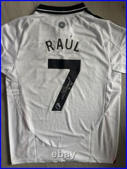 RAÚL JIMENEZ Hand Signed Fulham 24/25 Home Football Shirt EXACT PROOF & Coa