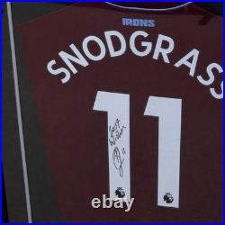 ROBERT SNODGRASS Signed Shirt Framed WEST HAM Soccer