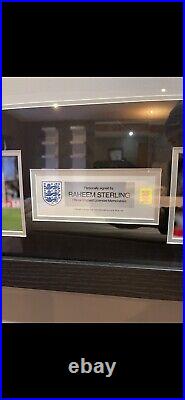 Raheem Sterling Signed Authentic England Shirt