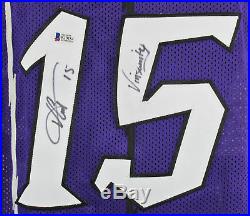 Raptors Vince Carter Vinsanity Authentic Signed Purple Jersey BAS Witnessed