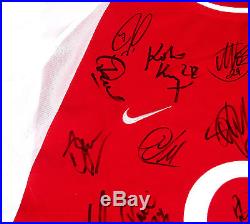Rare, GENUINE, Arsenal Invincibles Squad Signed Shirt with COA & Signature Map