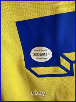 Rare Henrik Larsson signed Sweden shirt with coa