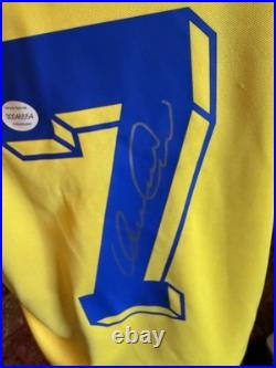 Rare Henrik Larsson signed Sweden shirt with coa