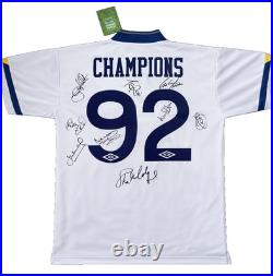 Rare Multi Signed Leeds Utd 1992 Champions Shirt Autograph Jersey Inc Wilkinson