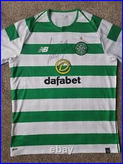 Rare One Of A Kind Genuine Signed Scott Brown Shirt Celtic Memorabilia Treble x3