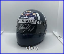 Rare SIGNED Exclusive Damon Hill 1994 1/2 helmet with Rothmans conversion