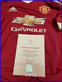 Rare Signed Juan Mata Manchester United Shirt With Official Club Certification