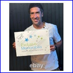 Raul Signed Real Madrid 1999-00 Away Football Shirt. Icon Frame