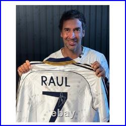 Raul Signed Real Madrid 1999-2000 Home Football Shirt