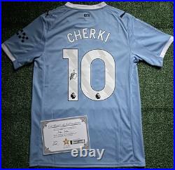 Rayan Cherki Signed Manchester City 25/26 Shirt with EXACT VIDEO PROOF & COA