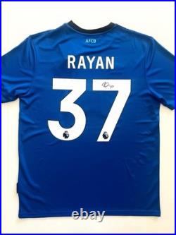 Rayan Hand Signed Bournemouth Away Shirt Jersey Autograph COA & Proof