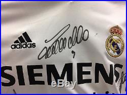 Real Madrid Home Shirt 2005/06 Signed by 9 Squad members including Beckham