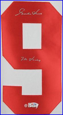 Red Wings Gordie Howe'Mr Hockey' Authentic Signed White Jersey PSA/DNA