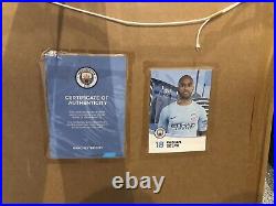 Reduced! Signed Official Manchester City Fabian Delph Winning Year, Rare Shirt