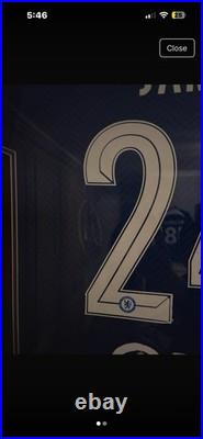 Reece James 20-21 Framed Signed shirt UCL (comes with COA)